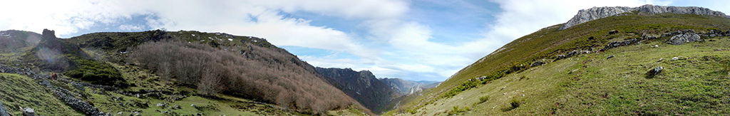 panorama do parque natural de Somiedo